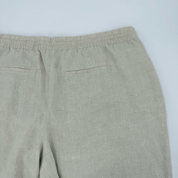 Athleta Retreat Linen High Rise Wide Leg Pant in Natural Undyed Size 3X NEW - Picture 11 of 13